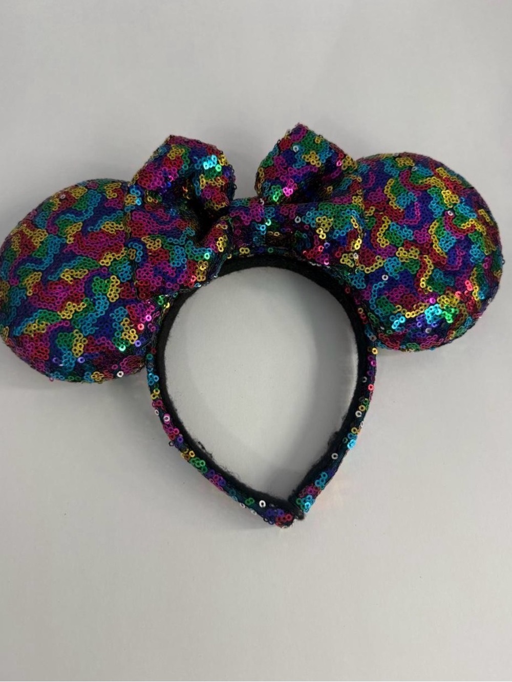 Disney Multicolor Sequin Minnie Mouse Ear Headband